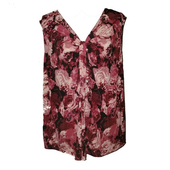 APT. 9 Women's Sleeveless Floral Popover Top Size 1X - Picture 2 of 7